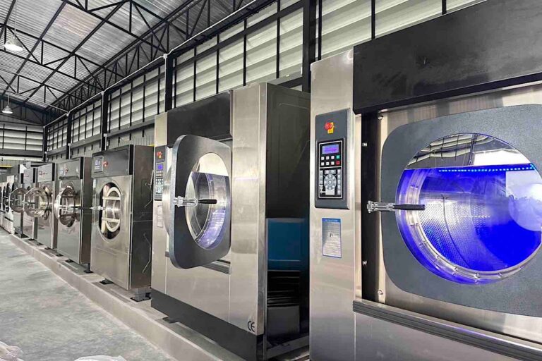 เครื่องซักผ้าอุตสาหกรรมโรงงานซักผ้า JS Laundry บริการซักผ้าอุตสาหกรรม กรุงเทพ